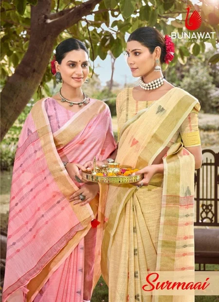 Surmaai By Bunawat Cotton Daily Wear Wholesale Sarees Manufacturers